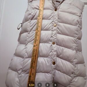 Women's Quilted Vest in Cream